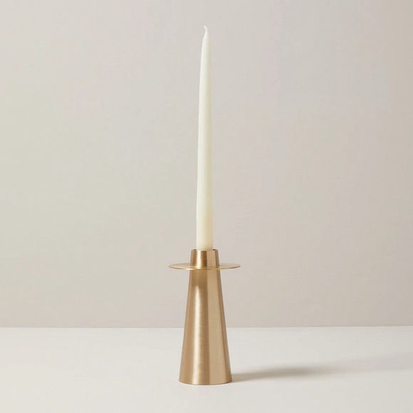Other - LARGE CONICAL TAPER CANDLE HOLDERBRASS